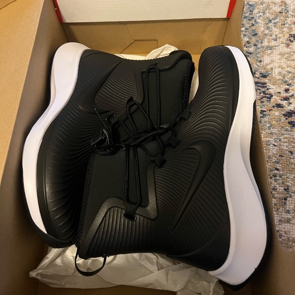 Nike Binzie Black Waterproof Sport Rain Boots Kids Youth Girls - Picture 3 of 12